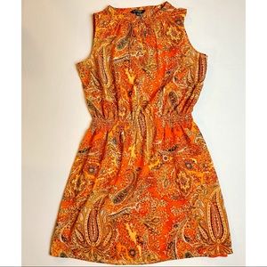 Lauren by Ralph Lauren  
orange chiffon dress